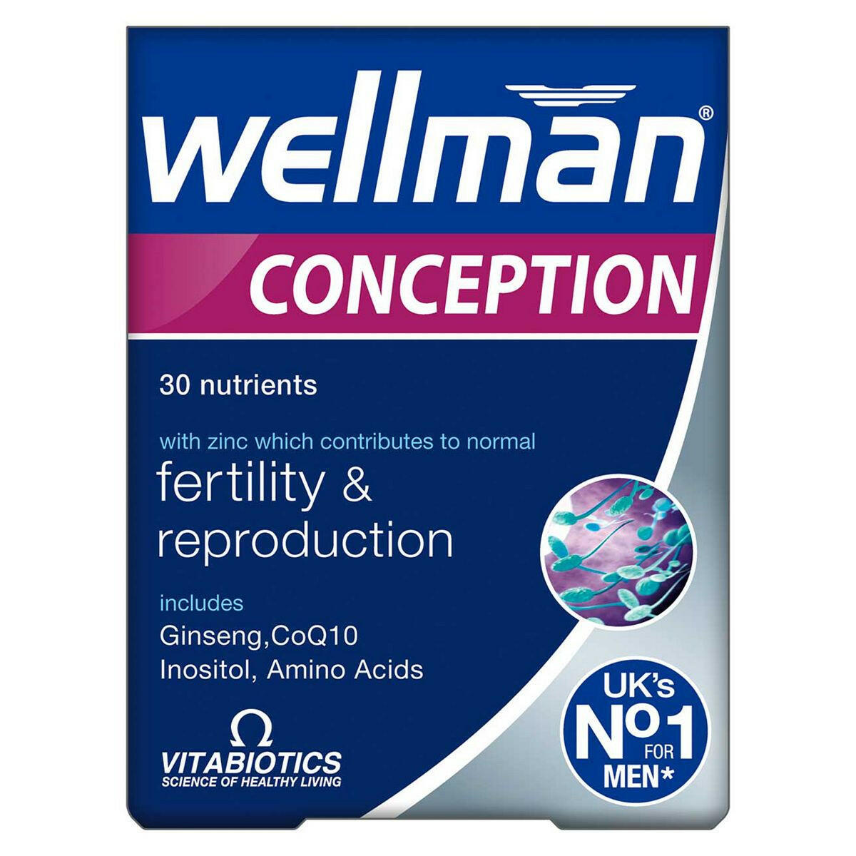 Vitabiotics Wellman Conception - 30 Tablets GOODS Boots