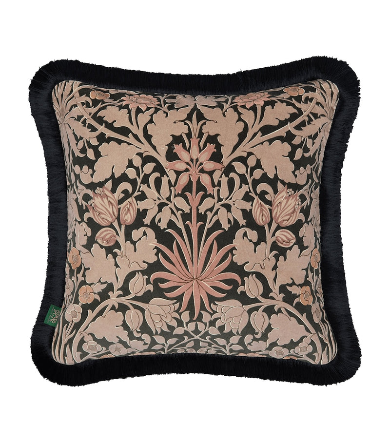 House Of Hackney velvet hyacinth novellus fringed cushion 45cm x 45cm, UK version