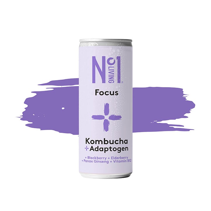 No1 Living Plus Focus Blackberry & Elderberry Kombucha 250ml - 998735