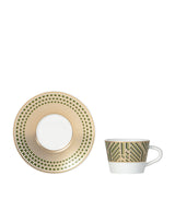 Harrods Bernardaud Porcelain Augusta Espresso Cup and Saucer- Buy online at McGrocer