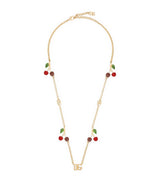 Harrods Dolce&Gabbana Embellished Cherry Logo Necklace- Buy online at McGrocer