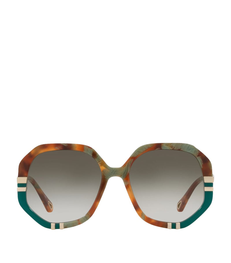 Chloé acetate chunky octagonal sunglasses (British brand)