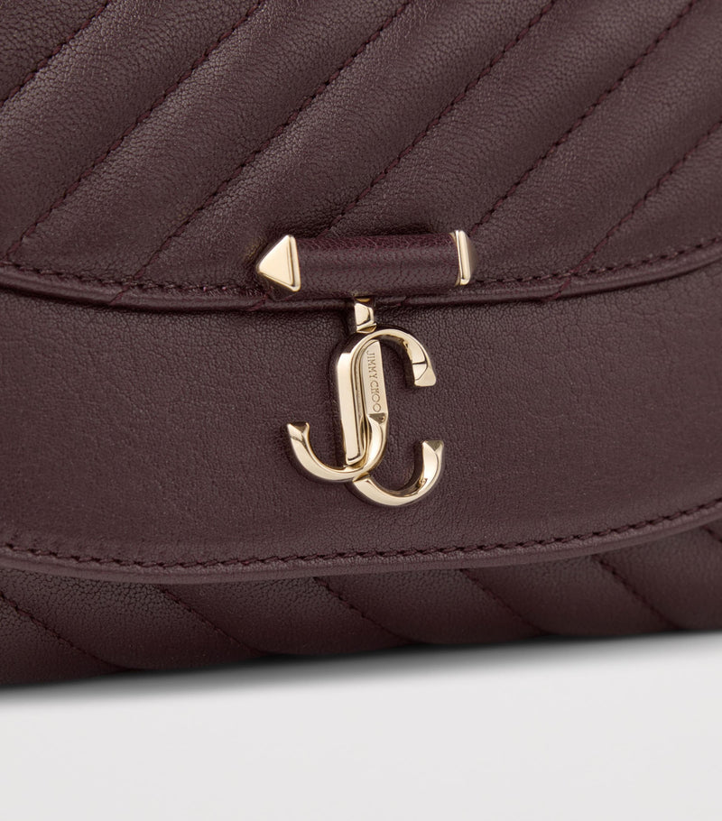 Jimmy Choo Curve quilted lambskin cross-body bag - British product