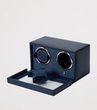 WOLF Cub double watch winder with vegan leather cover - British product