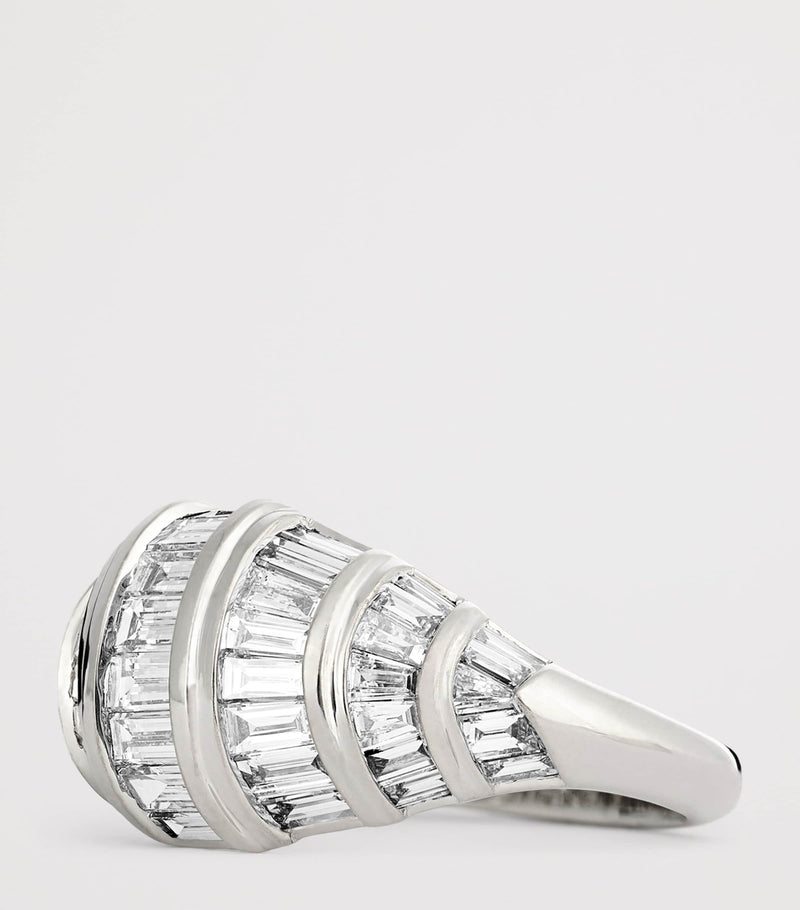 Anita Ko white gold diamond domed Zoe ring, imported from the UK