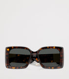 Versace tortoise square irregular sunglasses (British brand)