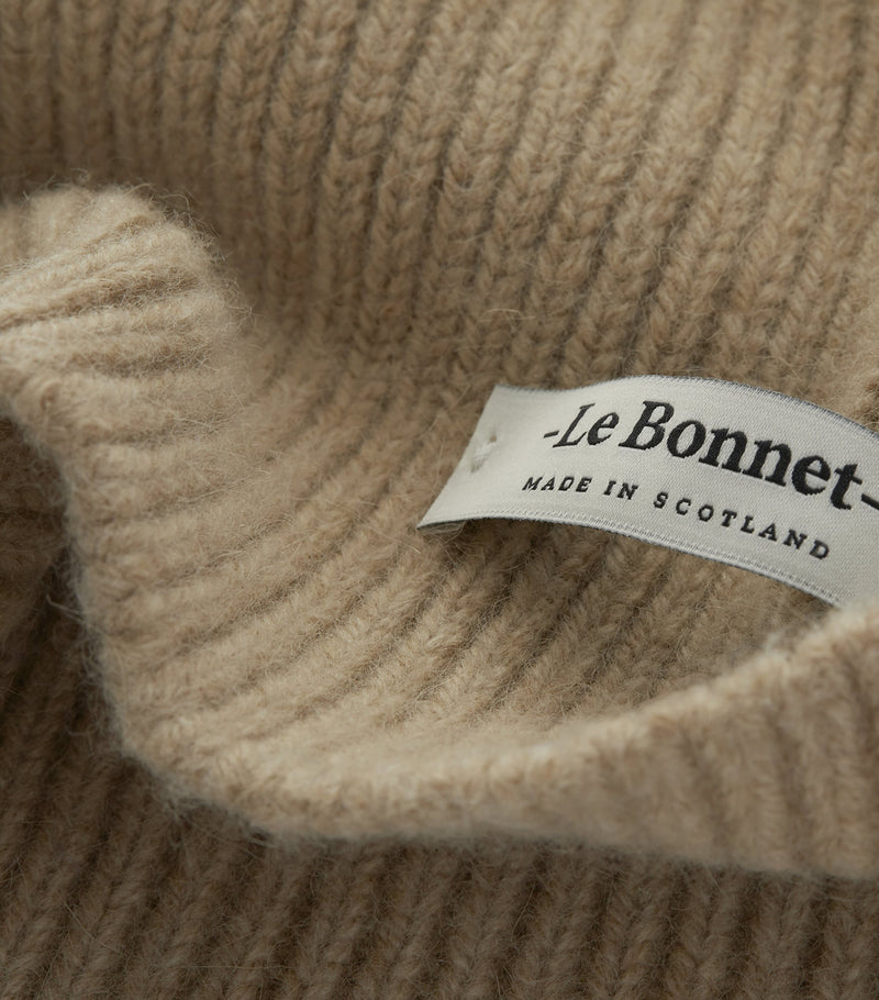 Le Bonnet lambswool caregora beanie, imported from the UK