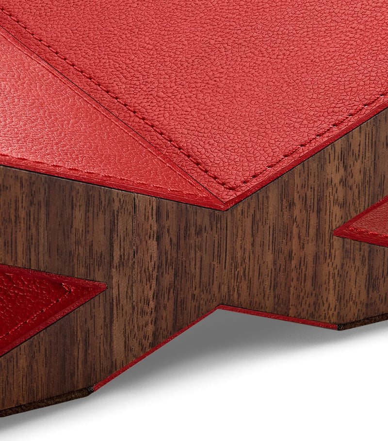 Assouline Culture bookstand in walnut and leather, UK version
