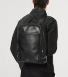 TOM FORD leather backpack with silver-tone hardware (British brand)