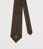 Dunhill mulberry silk stripe tie, imported from the UK
