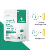 brain feed vegan DHA 600mg algae oil capsules, imported from the UK