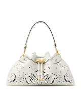 Harrods Jimmy Choo Medium Cinch Cut-Out Leather Bucket Bag- Buy online at McGrocer