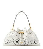 Jimmy Choo medium Cinch cut-out leather bucket bag, imported from the UK
