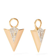 Harrods Annoushka Yellow Gold and Diamond Flight Arrow Earring Drops- Buy online at McGrocer