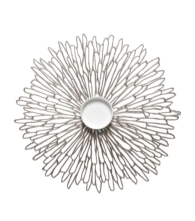 Chilewich Bloom Round placemat 38cm x 40cm - British product