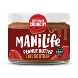 Holland & Barrett ManiLife Deep Roast Crunchy Peanut Butter 275g- Buy online at McGrocer