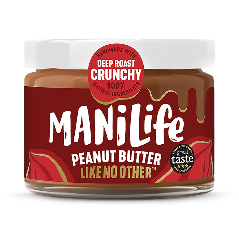 ManiLife peanut butter crunchy 275g, imported from the UK