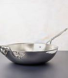 Ruffoni Opus Prima sauté pan 30cm hammered stainless steel (British brand)