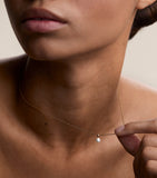Astrid & Miyu gold-plated sterling silver pearl pendant necklace (British brand)