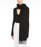 Max Mara cashmere monogram scarf 28cm x 206cm, UK version