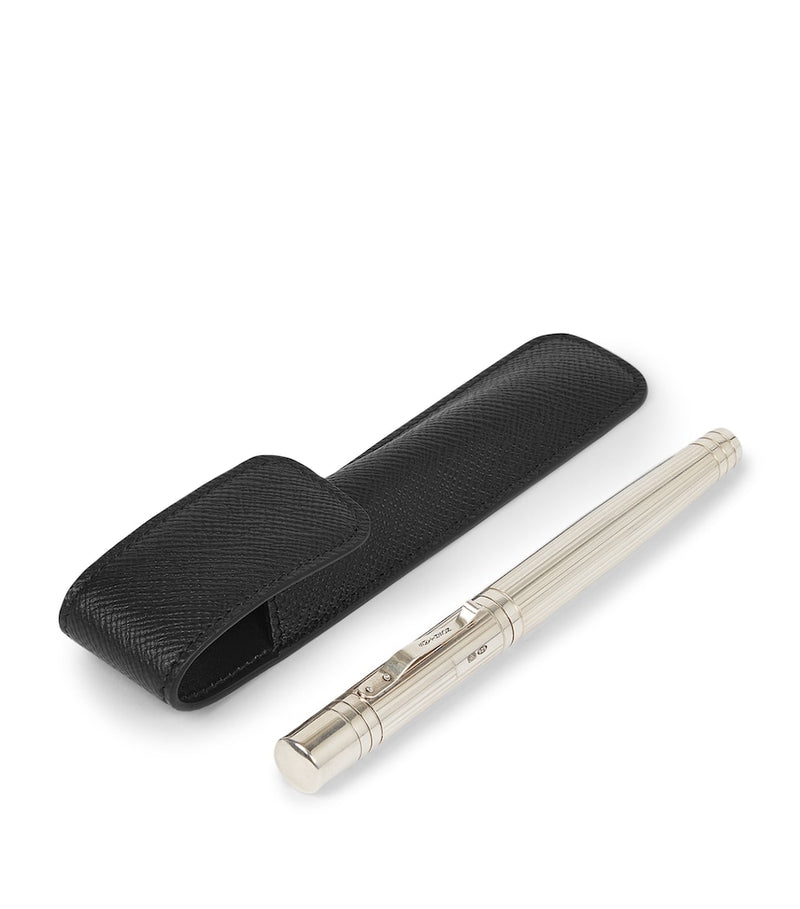 Smythson Panama leather pen sleeve - British product