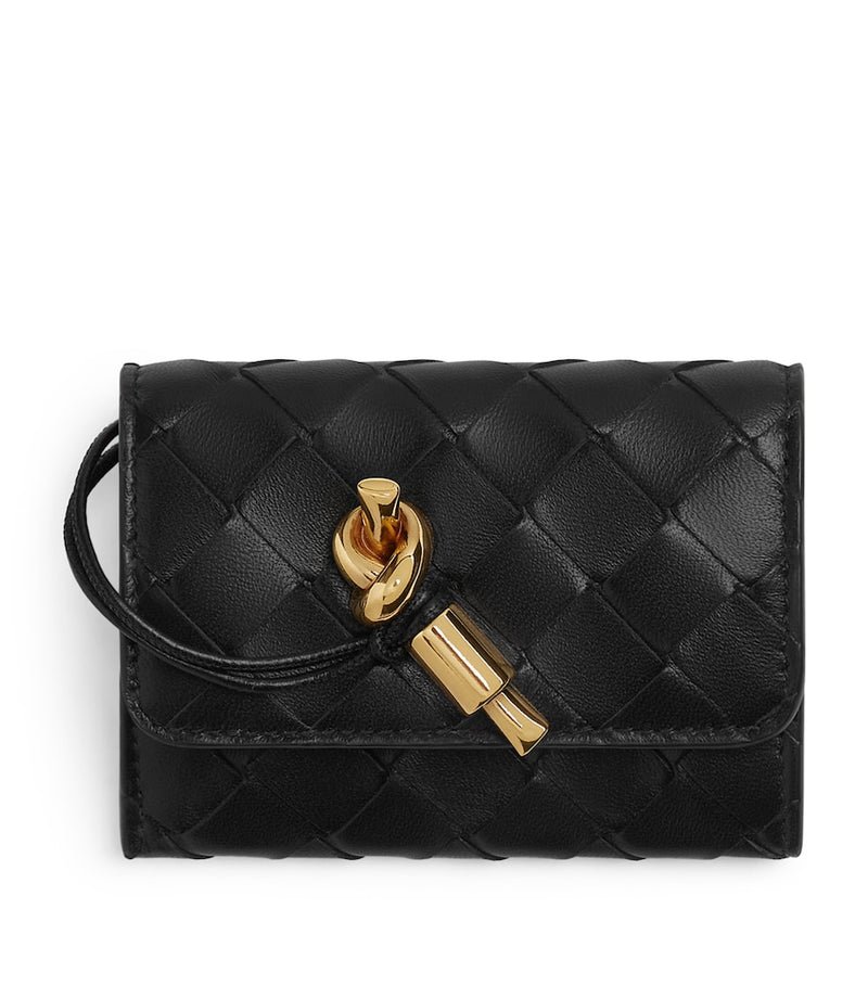 Bottega Veneta Small Andiamo envelope card holder Intrecciato weave (British brand)