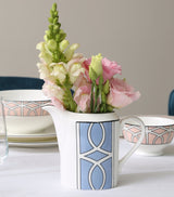 Harrods Geometric Print Bone China Milk Jug with 235ml Capacity- Buy online at McGrocer