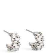 Harrods Suzanne Kalan White Gold and Diamond Shimmer Hoop Earrings- Buy online at McGrocer
