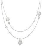Boodles Blossom necklace in white gold with diamonds - British product