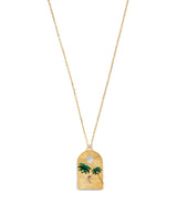 Harrods L'ATELIER NAWBAR Biladi Palm Necklace Yellow Gold Diamond Malachite Luxury Jewelry- Buy online at McGrocer