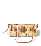 Miu Miu crochet mesh pouch with lambskin accents - British product