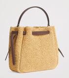 Tory Burch Romy bucket bag in raffia, UK version