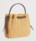Tory Burch Romy bucket bag in raffia, UK version
