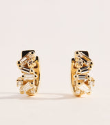 Harrods Suzanne Kalan Yellow Gold and Diamond Frenzy Huggie Earrings- Buy online at McGrocer