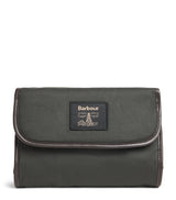 Harrods Barbour Wax Hanging Wash Bag Travel Toiletry Bag- Buy online at McGrocer