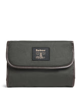 Barbour Wax Hanging Wash Bag Travel Toiletry Bag