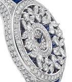 Graff white gold diamond sapphire butterfly watch 33mm (British brand)