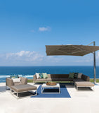 Indian Ocean modular outdoor lounge chair corner module, UK version