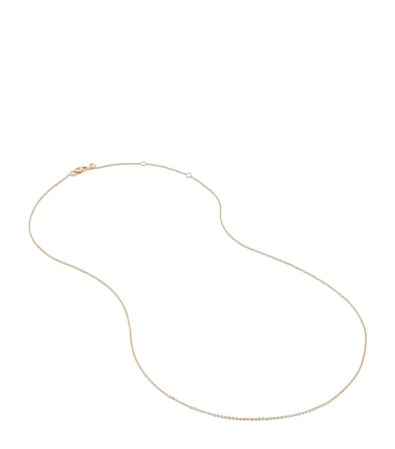 Monica Vinader yellow gold chain necklace 46cm, imported from the UK