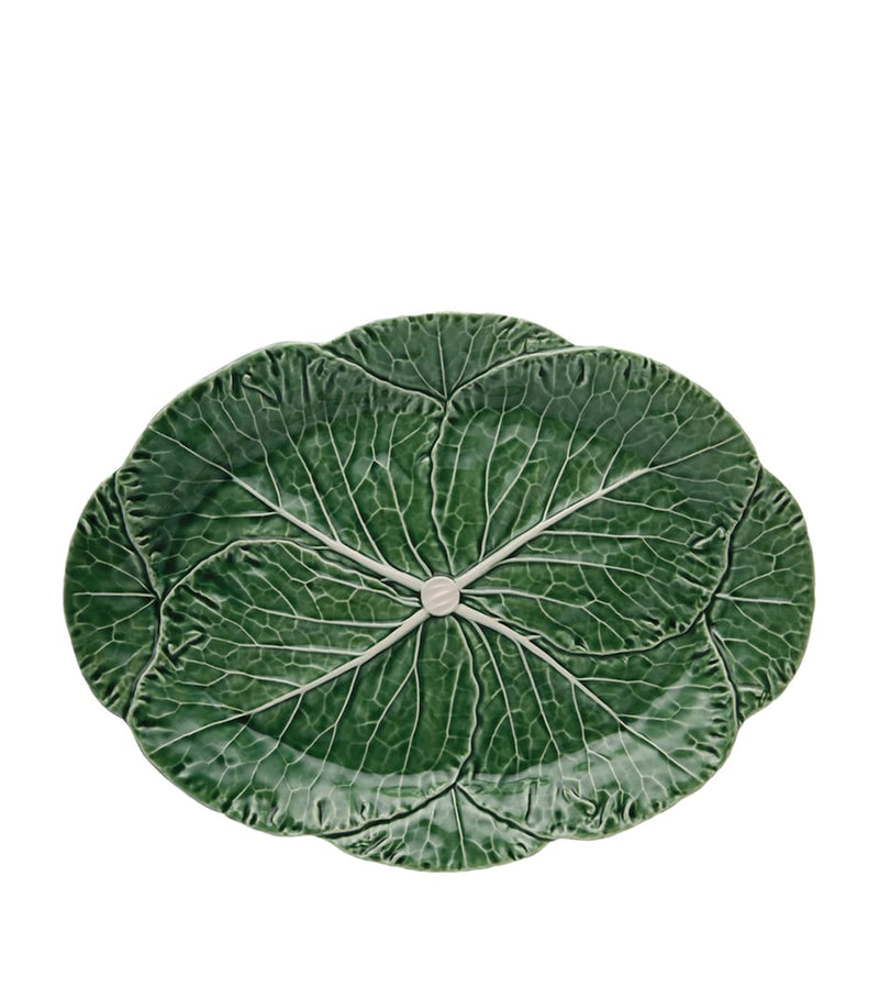Bordallo Pinheiro ceramic cabbage platter 43cm (British brand)