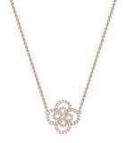 Boodles double motif rose gold diamond necklace - British product