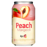 Kooksoondang Peach Makgeolli canned rice wine, imported from the UK