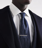 Tateossian palladium-plated quad knot tie clip (British brand)