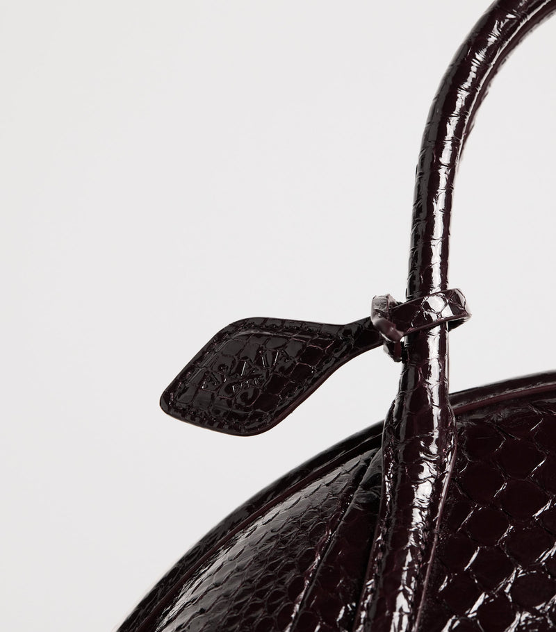 Alaïa small snakeskin top-handle purse, Italian luxury - British product
