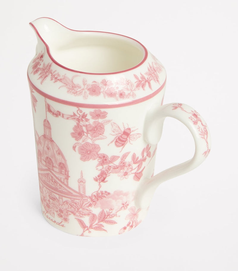 Harrods bone china Toile creamer - British product