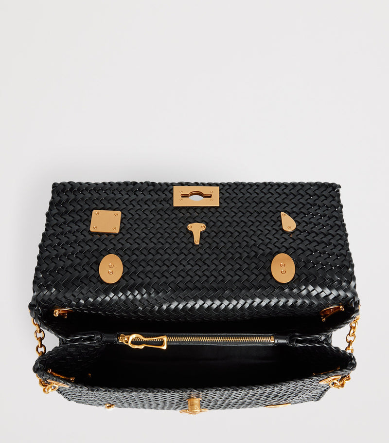 Schiaparelli calfskin bijoux secret top-handle bag, imported from the UK