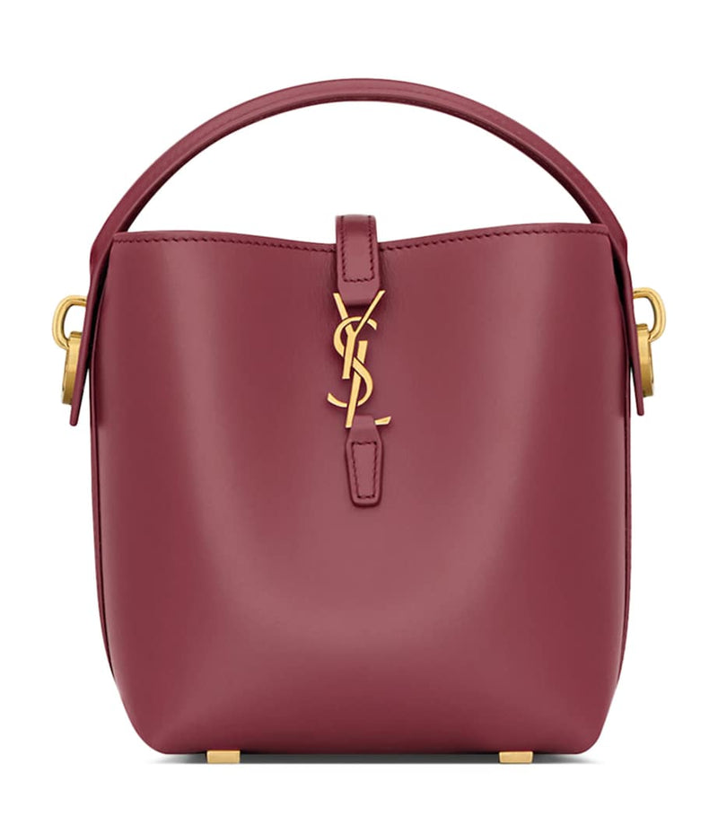 YSL Mini 37 bucket bag in smooth calfskin leather (British brand)