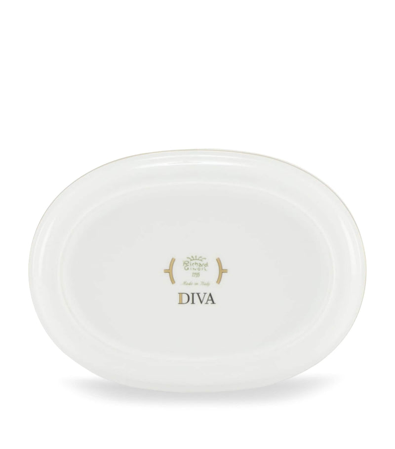 GINORI 1735 porcelain pickle dish verde 21.5cm, UK version