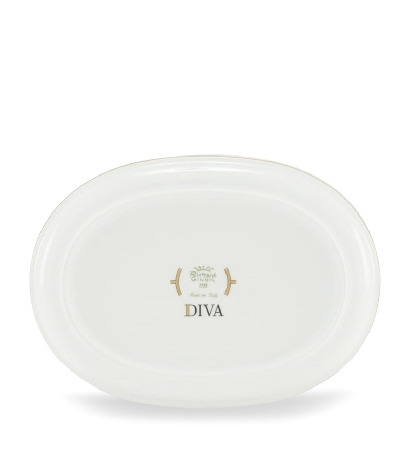 GINORI 1735 porcelain pickle dish verde 21.5cm, UK version