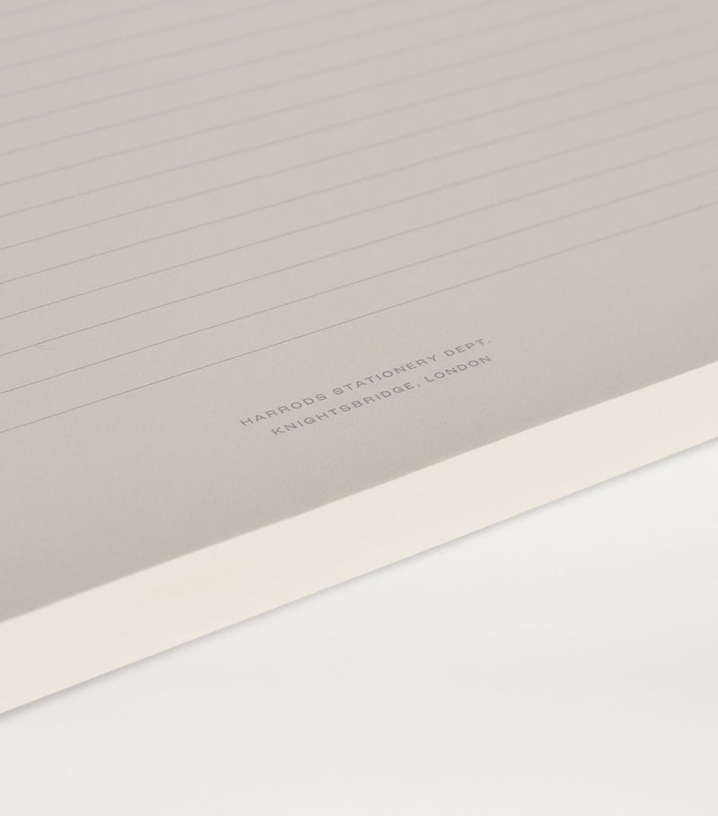 Harrods lined A4 jotter block with 230 pages, UK version